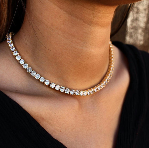 5mm Tennis chain gold – Rodit Jewels