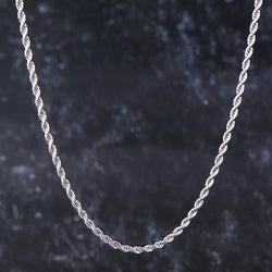 Rope chain 3mm silver