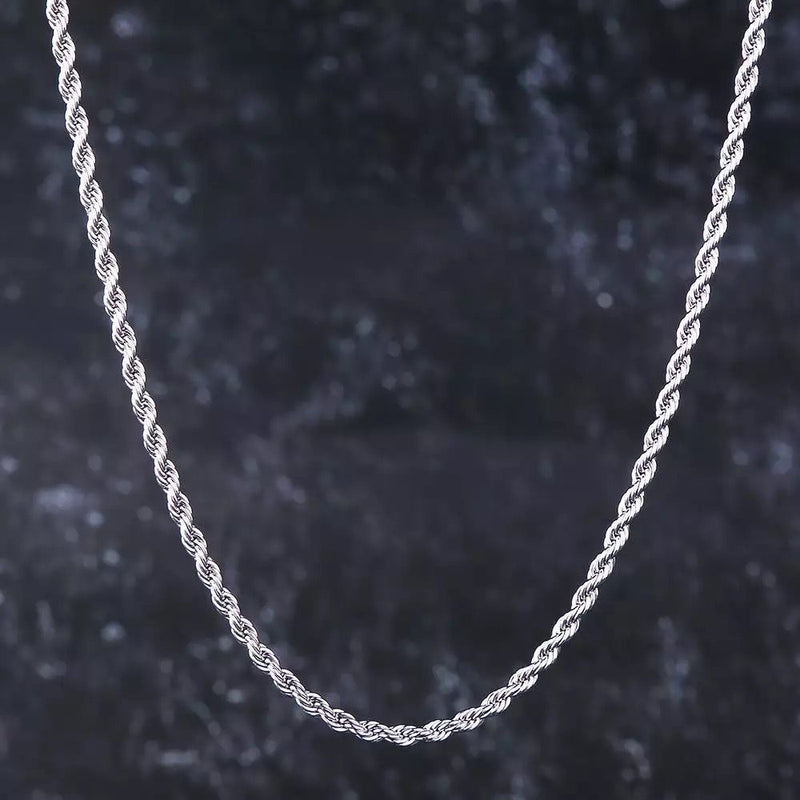 Rope chain 3mm silver