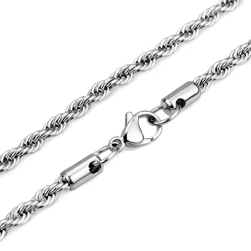 Rope chain 3mm silver