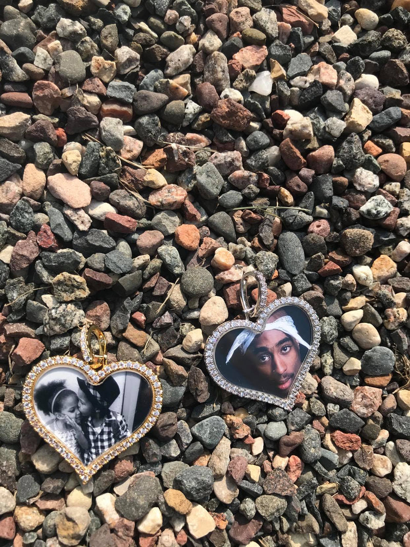 Custom Heart Shaped Photo Pendant