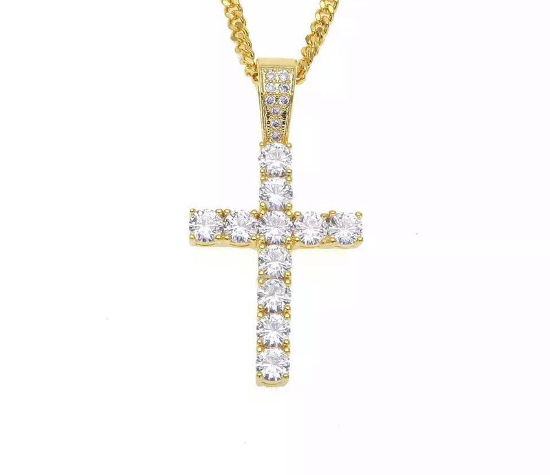 Cross Iced Pendant