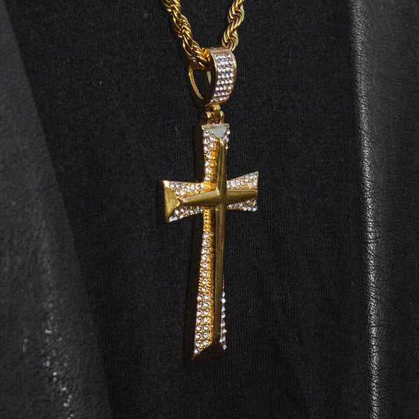 Gold X Diamond Cross