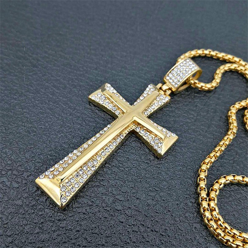 Gold X Diamond Cross