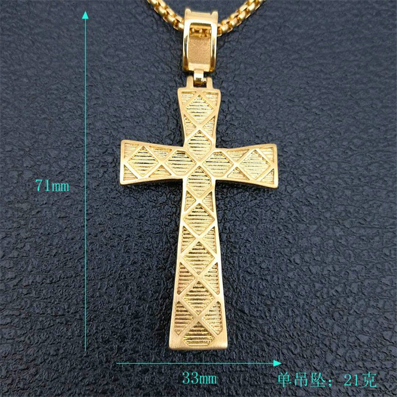 Gold X Diamond Cross