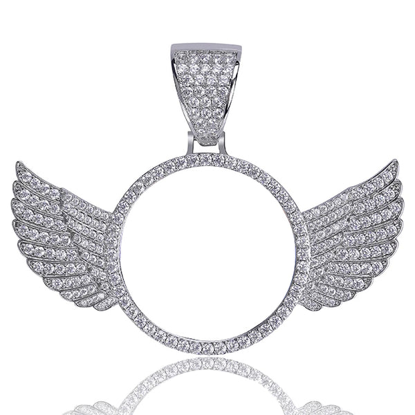 Custom Photo Pendant Angel Wings