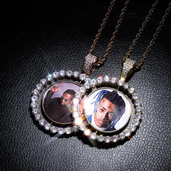 Custom Spinning Photo Pendant