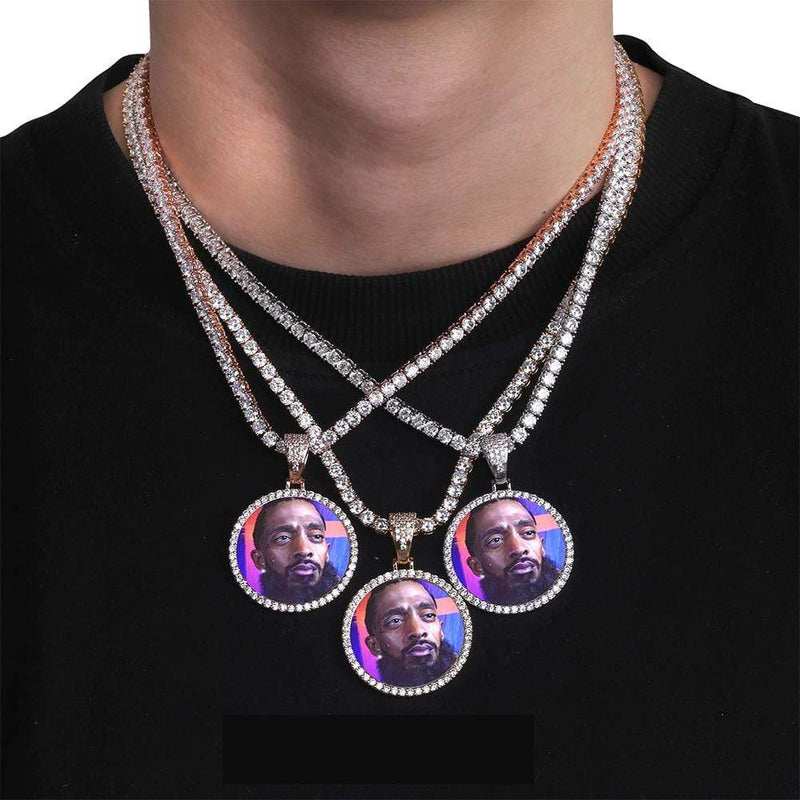 Custom Photo Pendant Solid Backs